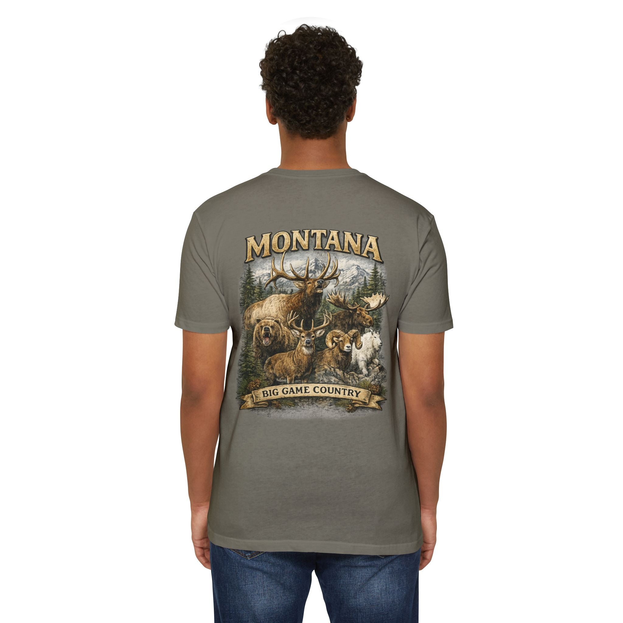 Montana Big Game Country T-Shirt — Wildlife Hunting Graphic Tee