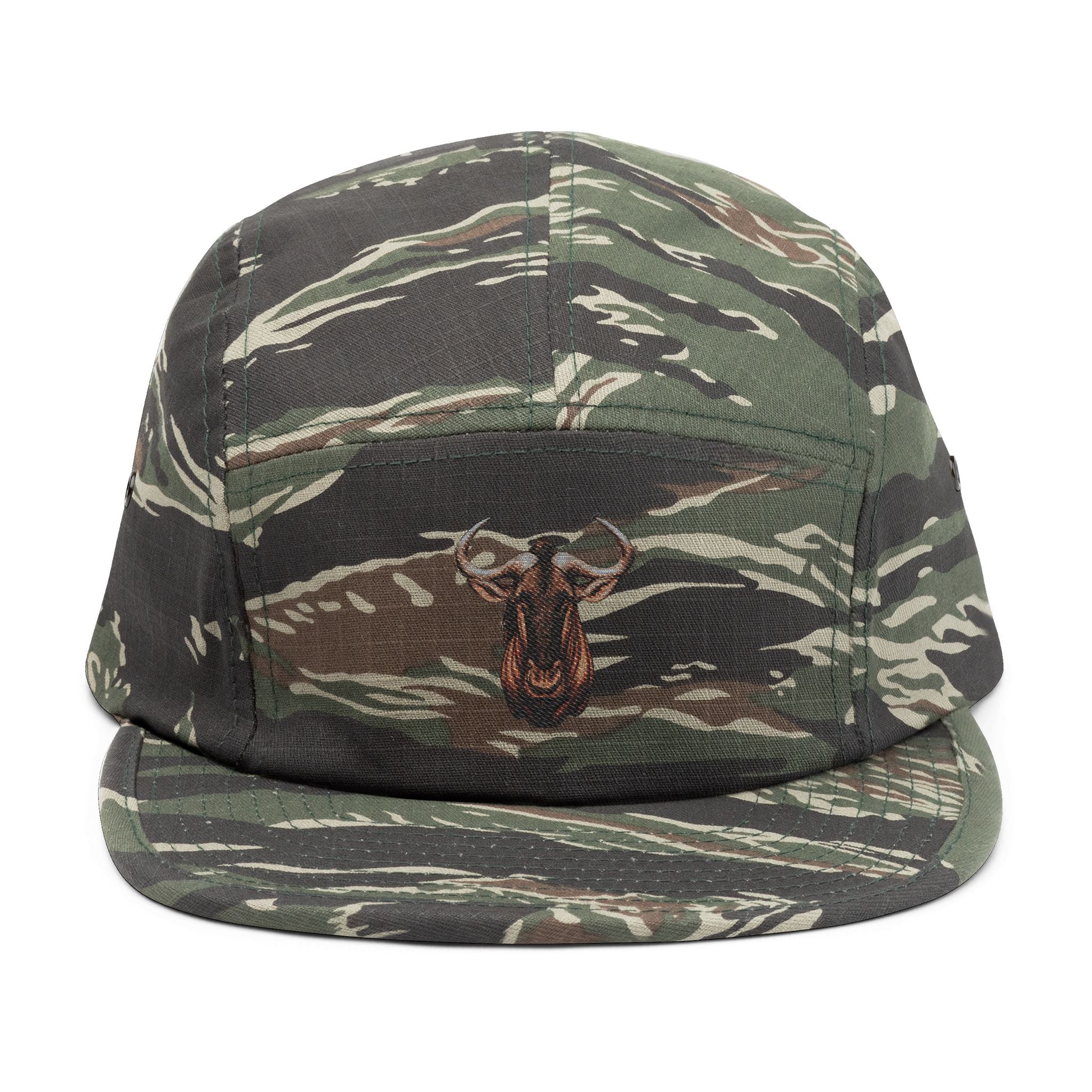 Wildebeest Embroidered 5-Panel Hat — "Embrace the Wilderness"