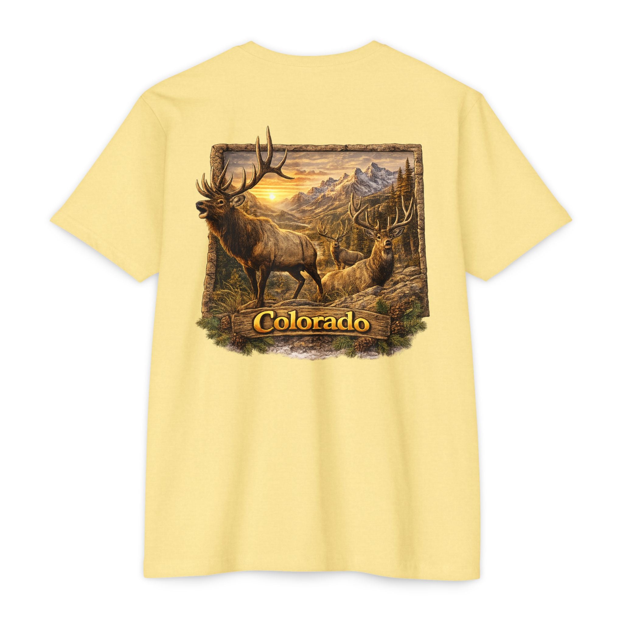 Colorado Elk Graphic T-Shirt — Vintage Mountain Wildlife Tee