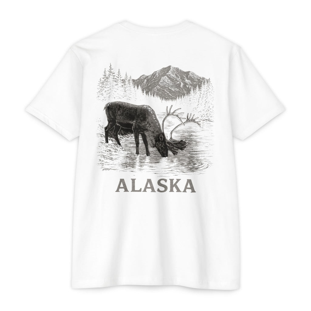 Alaskan Caribou River T-Shirt — Wildlife Scenic Tee