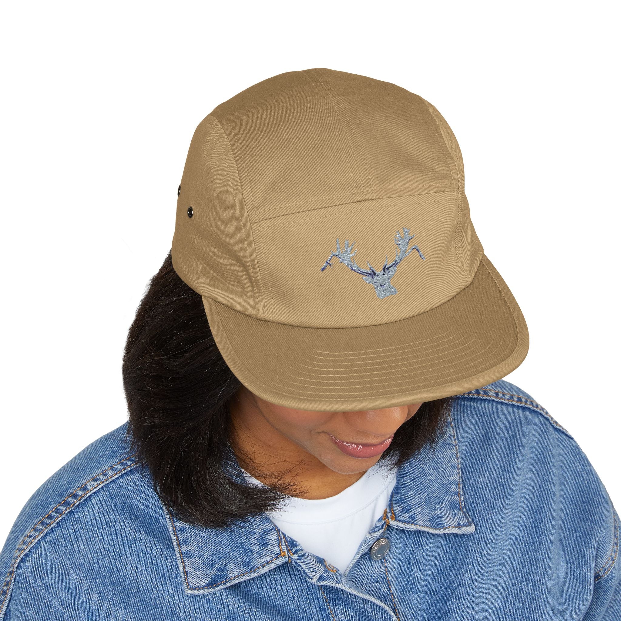 New Zealand Red Stag Embroidered 5-Panel Cap