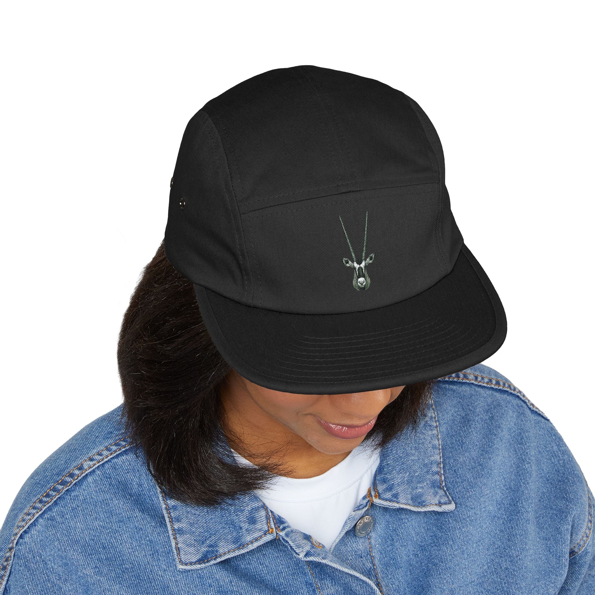 Gemsbok Oryx Embroidered 5-Panel Cap