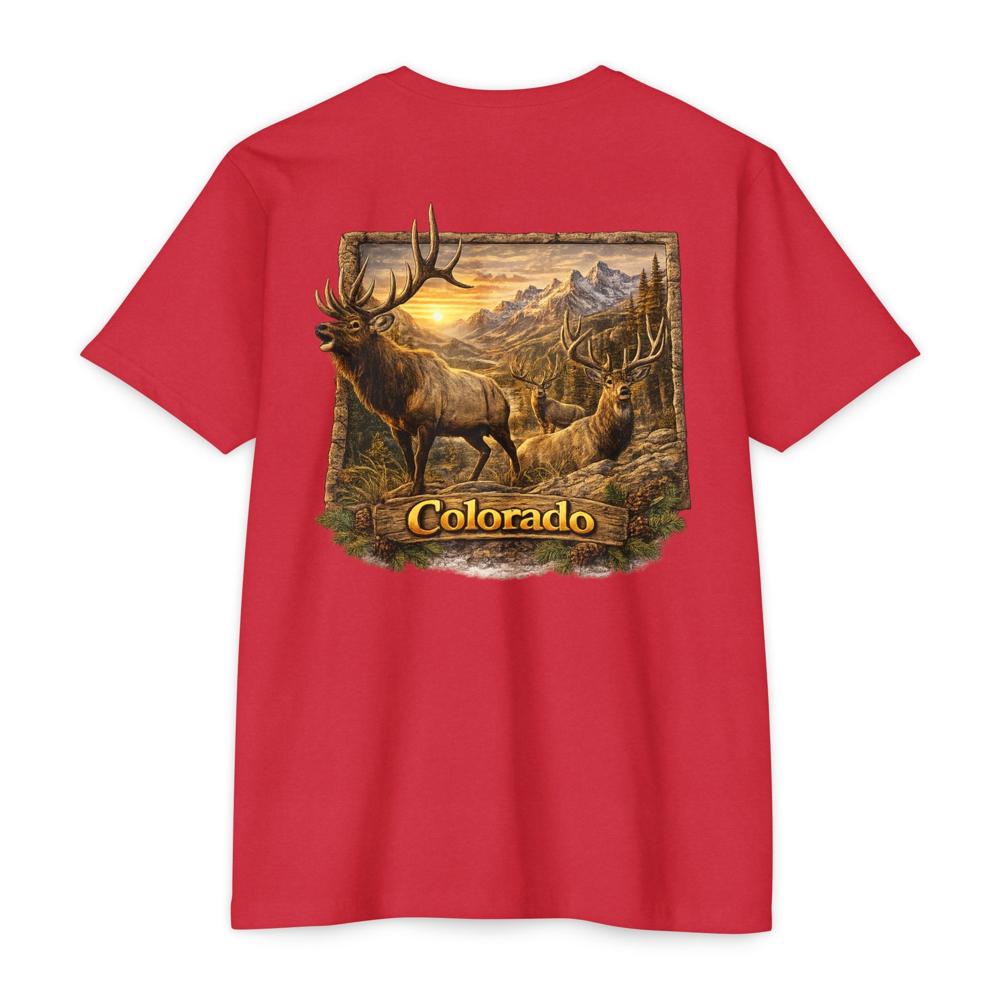 Colorado Elk Graphic T-Shirt — Vintage Mountain Wildlife Tee