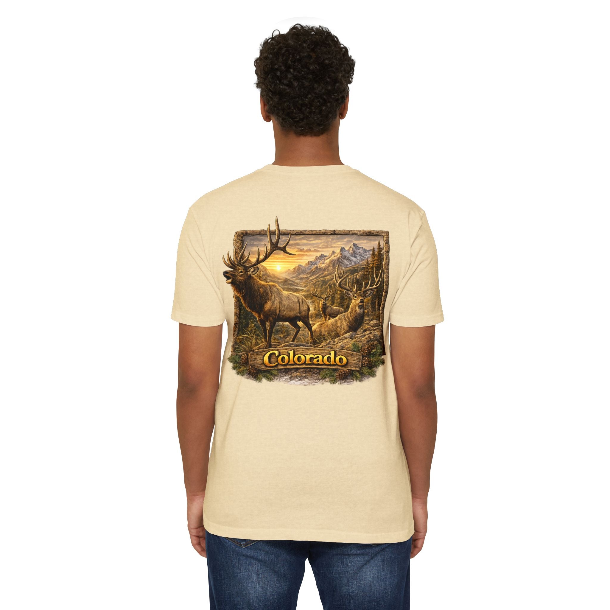 Colorado Elk Graphic T-Shirt — Vintage Mountain Wildlife Tee