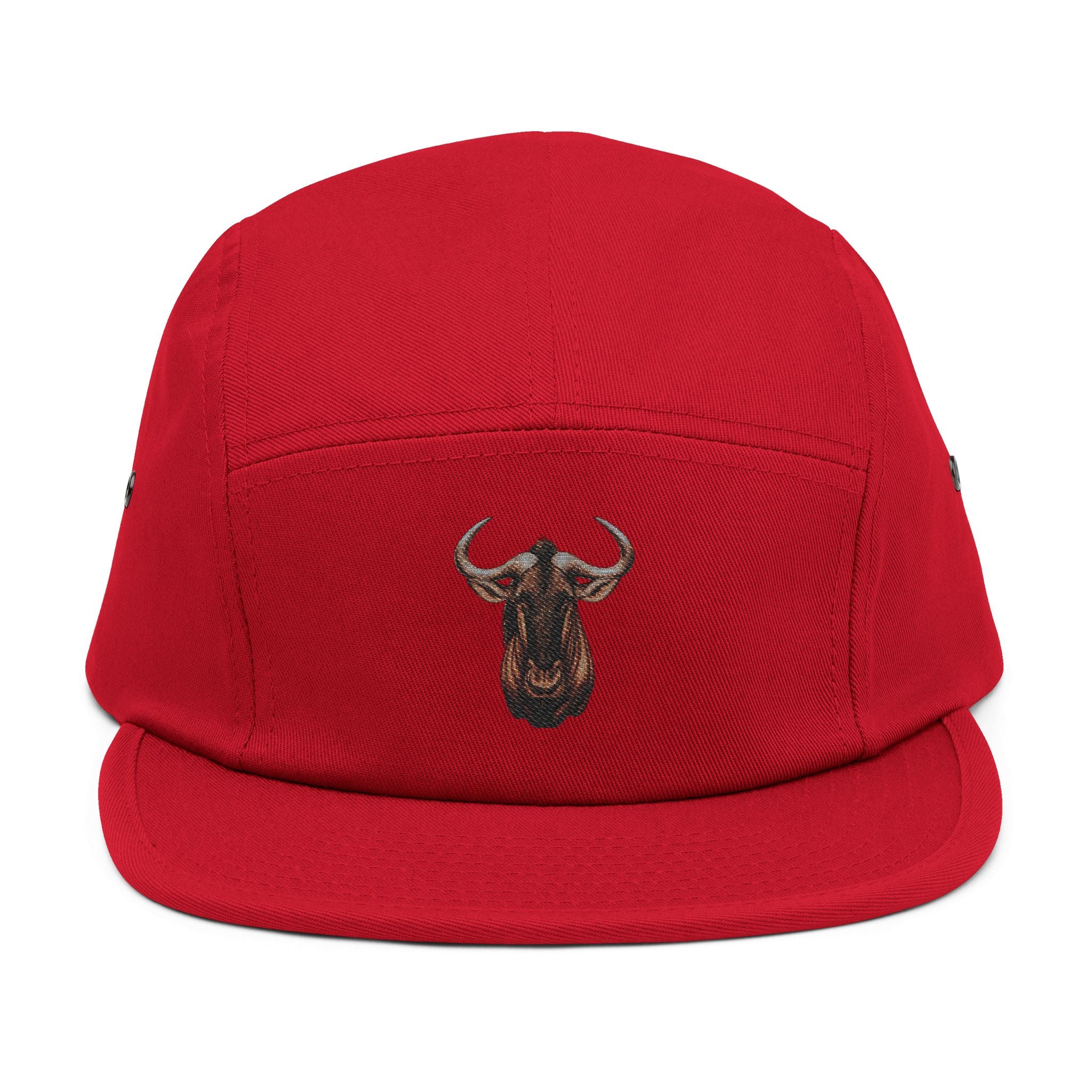 Wildebeest Embroidered 5-Panel Hat — "Embrace the Wilderness"