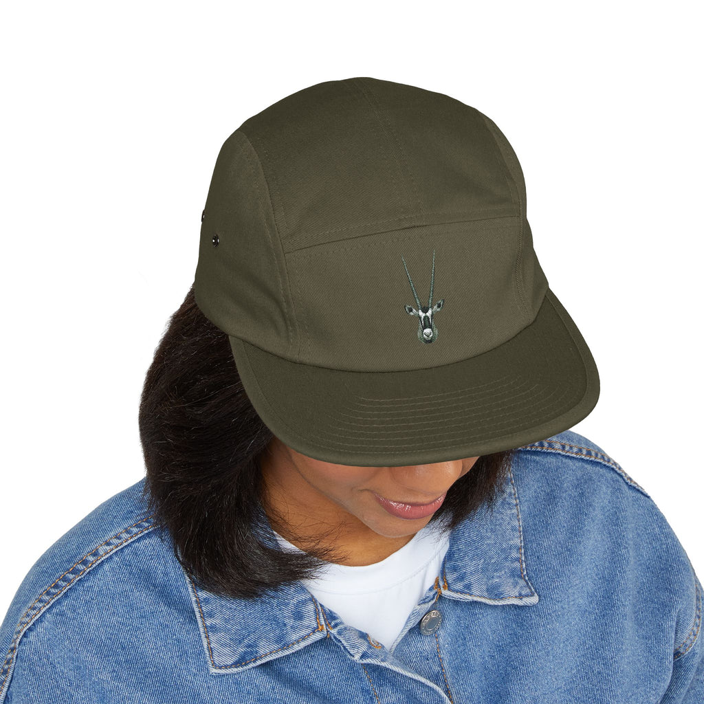Gemsbok Oryx Embroidered 5-Panel Cap