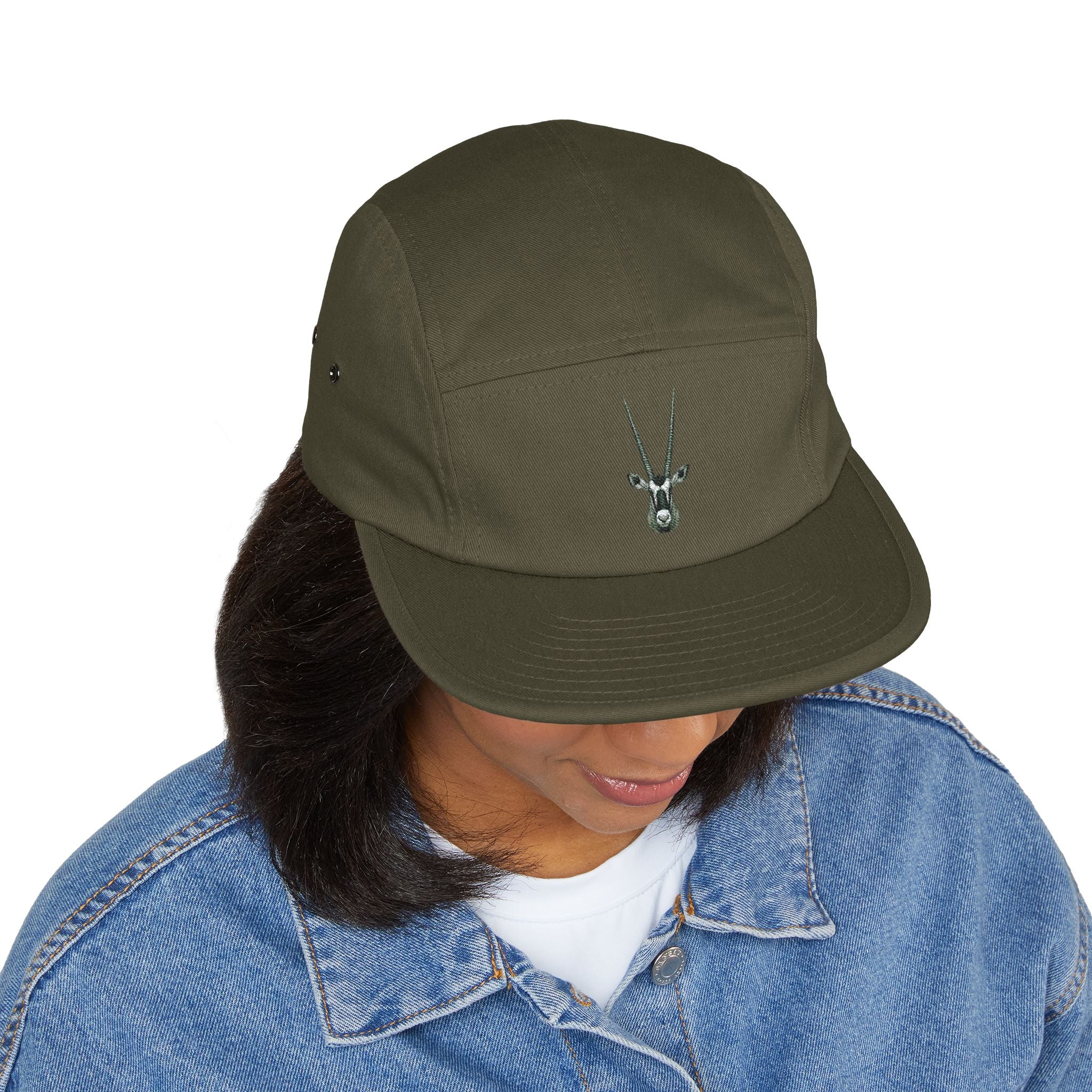 Gemsbok Oryx Embroidered 5-Panel Cap