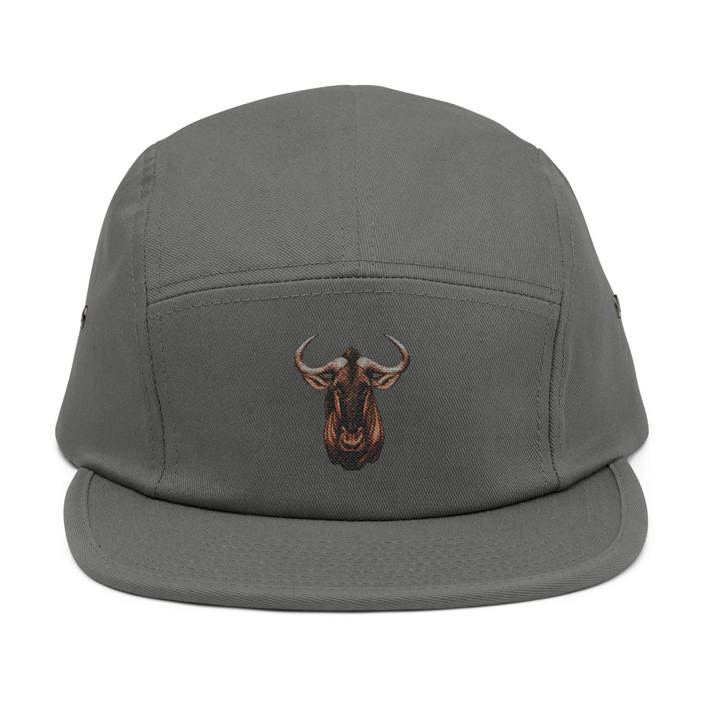 Wildebeest Embroidered 5-Panel Hat — "Embrace the Wilderness"