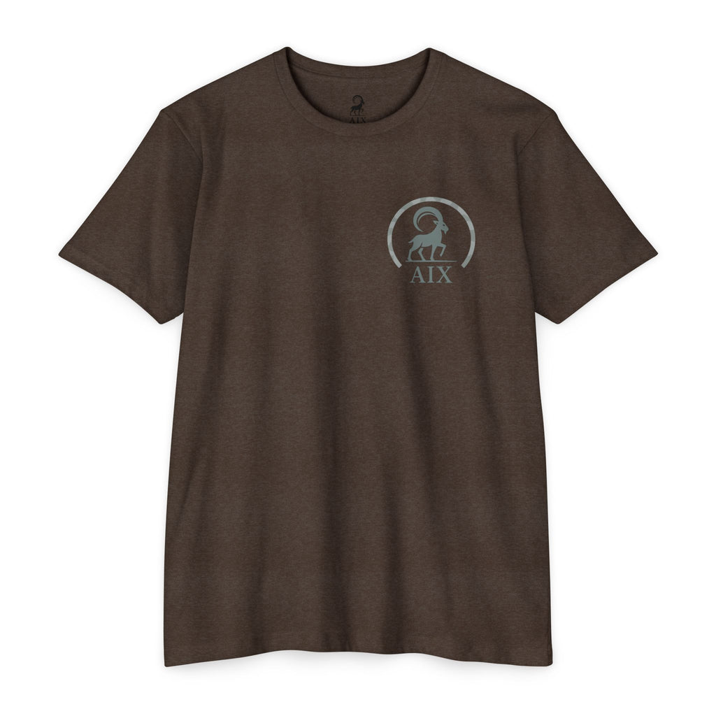 Deer Sunset Graphic T-Shirt — Texas Buck Hunting Scene (AIX)