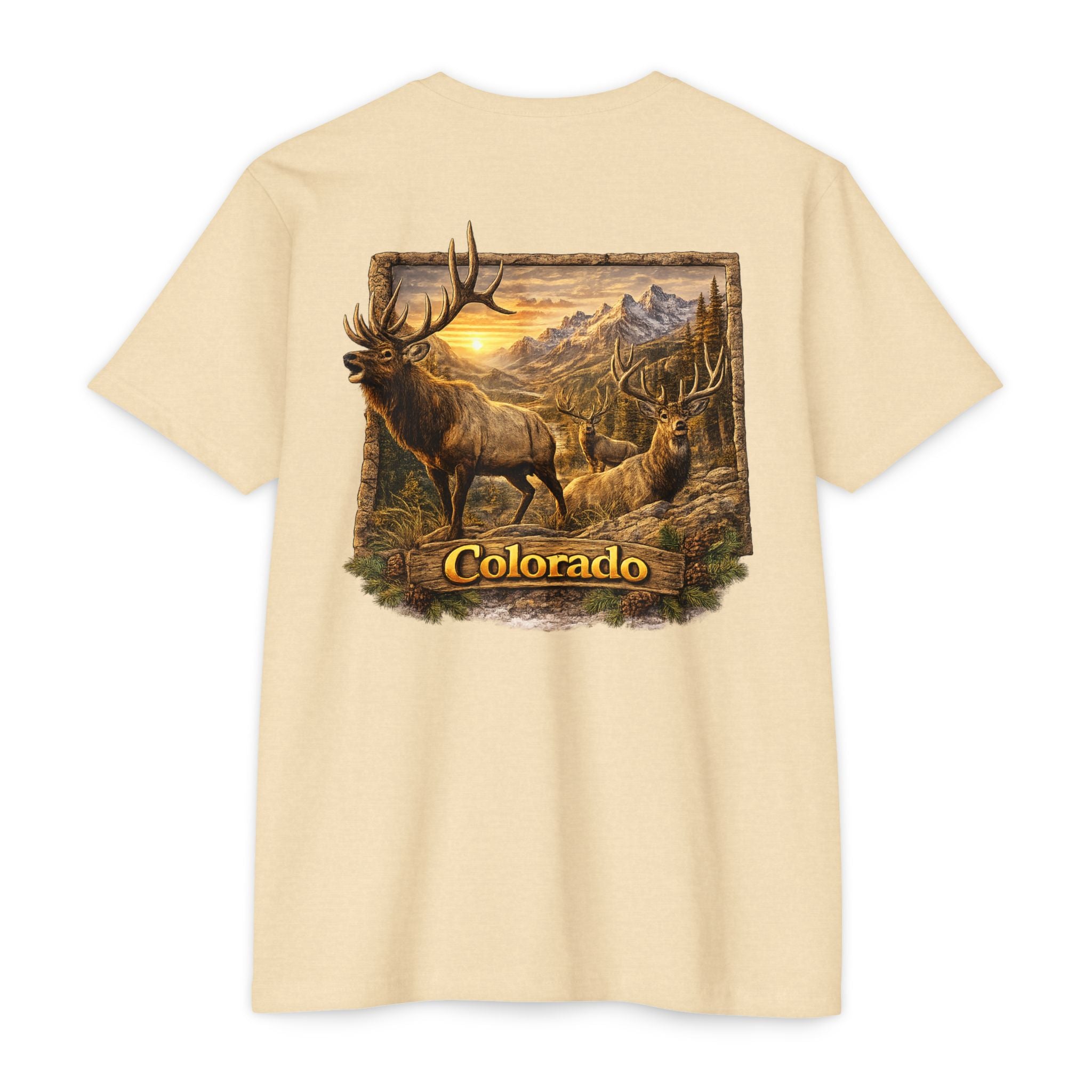Colorado Elk Graphic T-Shirt — Vintage Mountain Wildlife Tee