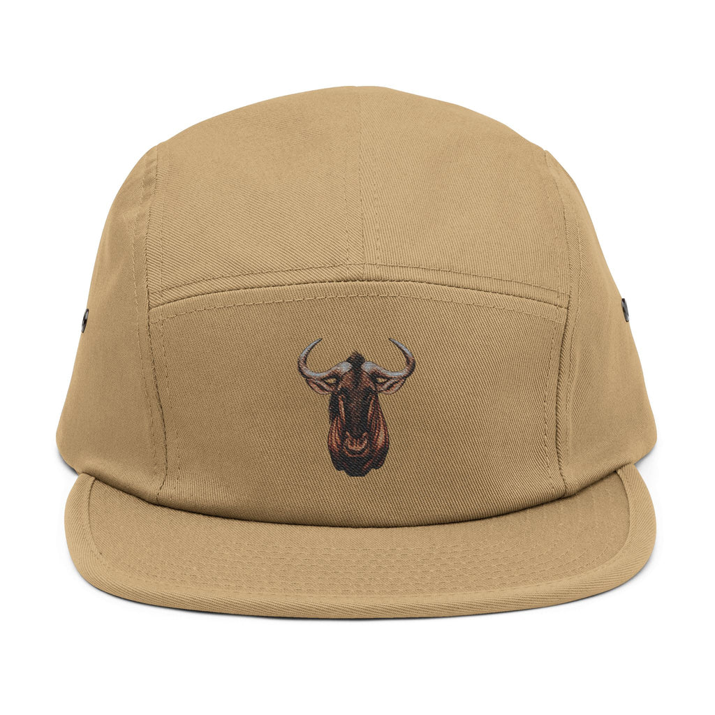 Wildebeest Embroidered 5-Panel Hat — "Embrace the Wilderness"