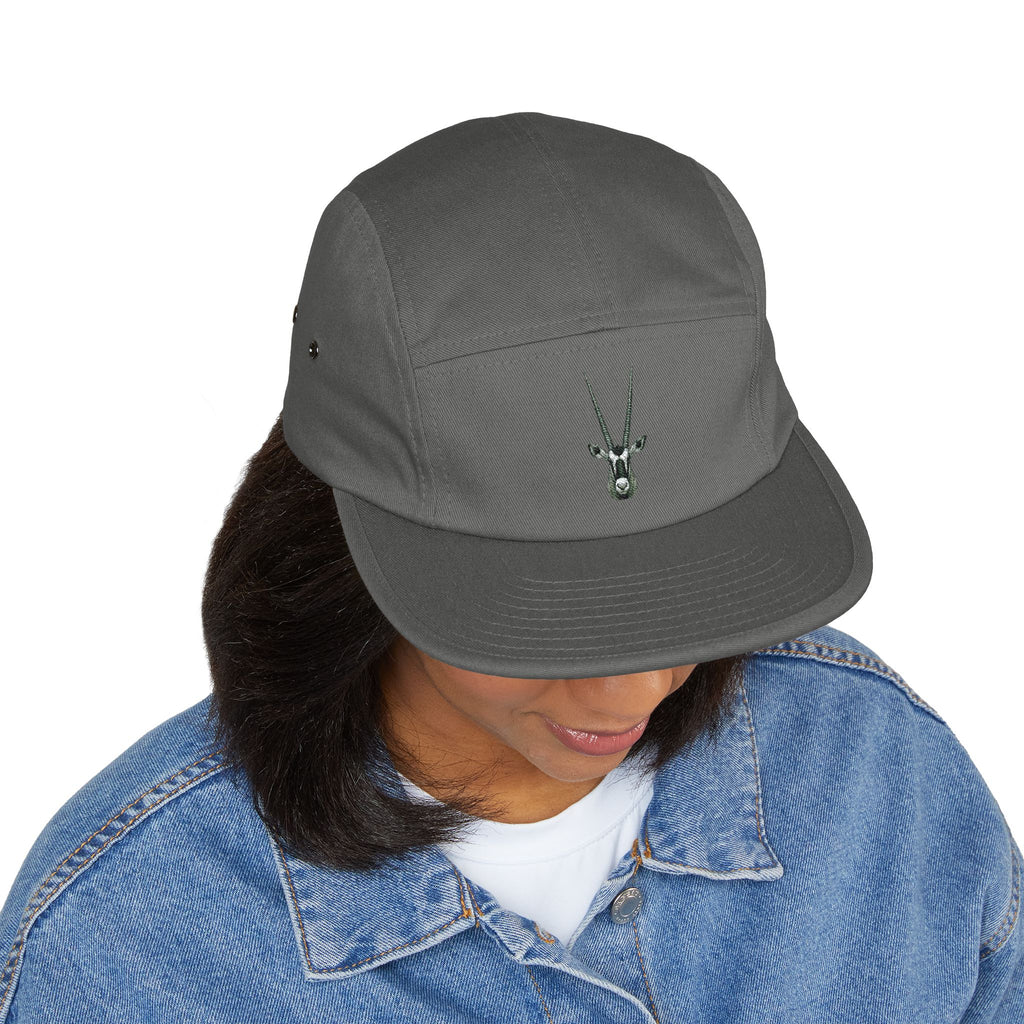 Gemsbok Oryx Embroidered 5-Panel Cap