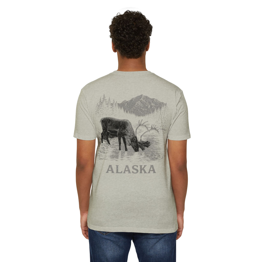 Alaskan Caribou River T-Shirt — Wildlife Scenic Tee