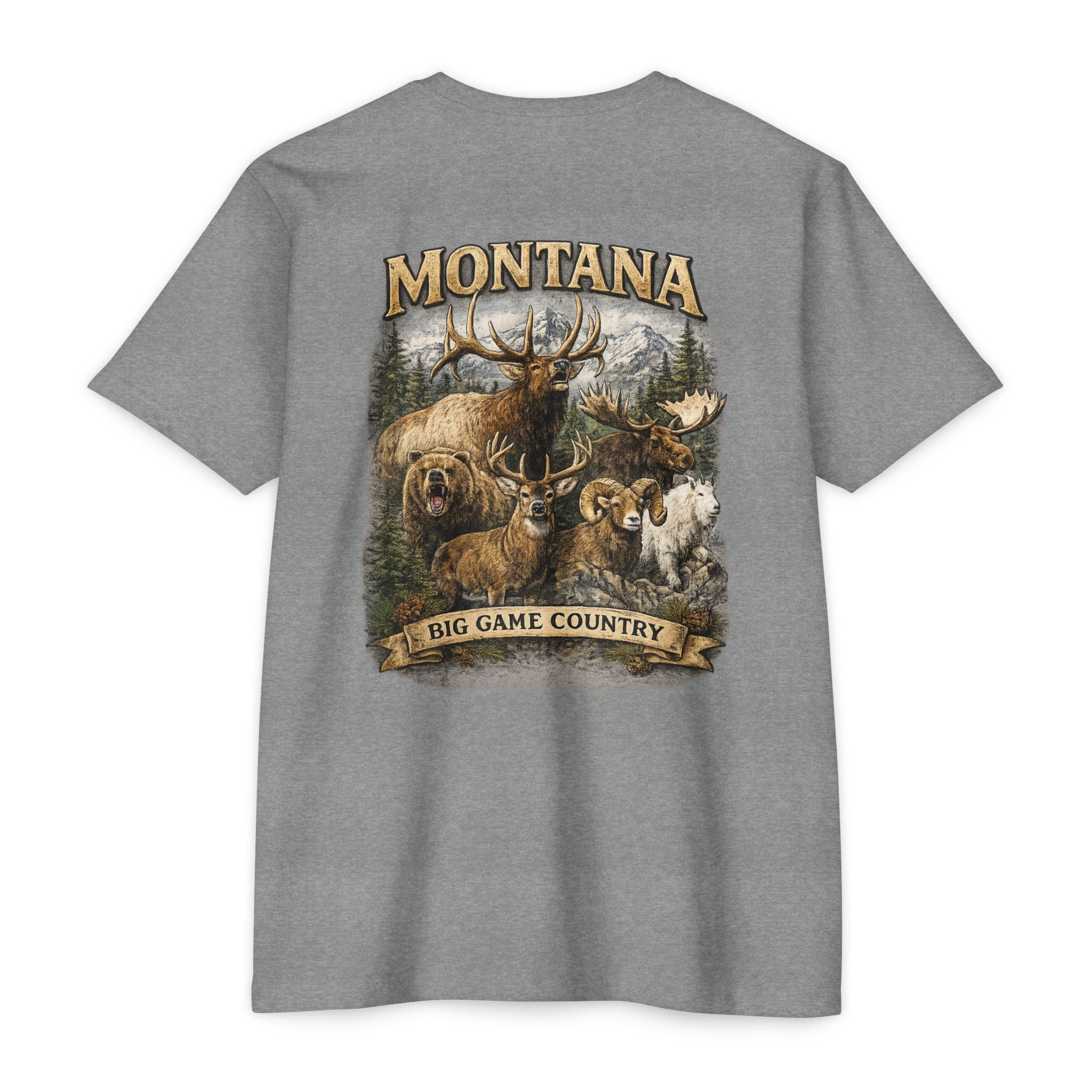 Montana Big Game Country T-Shirt — Wildlife Hunting Graphic Tee