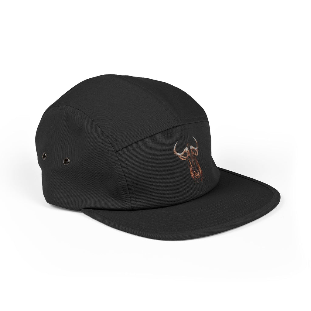 Wildebeest Embroidered 5-Panel Hat — "Embrace the Wilderness"