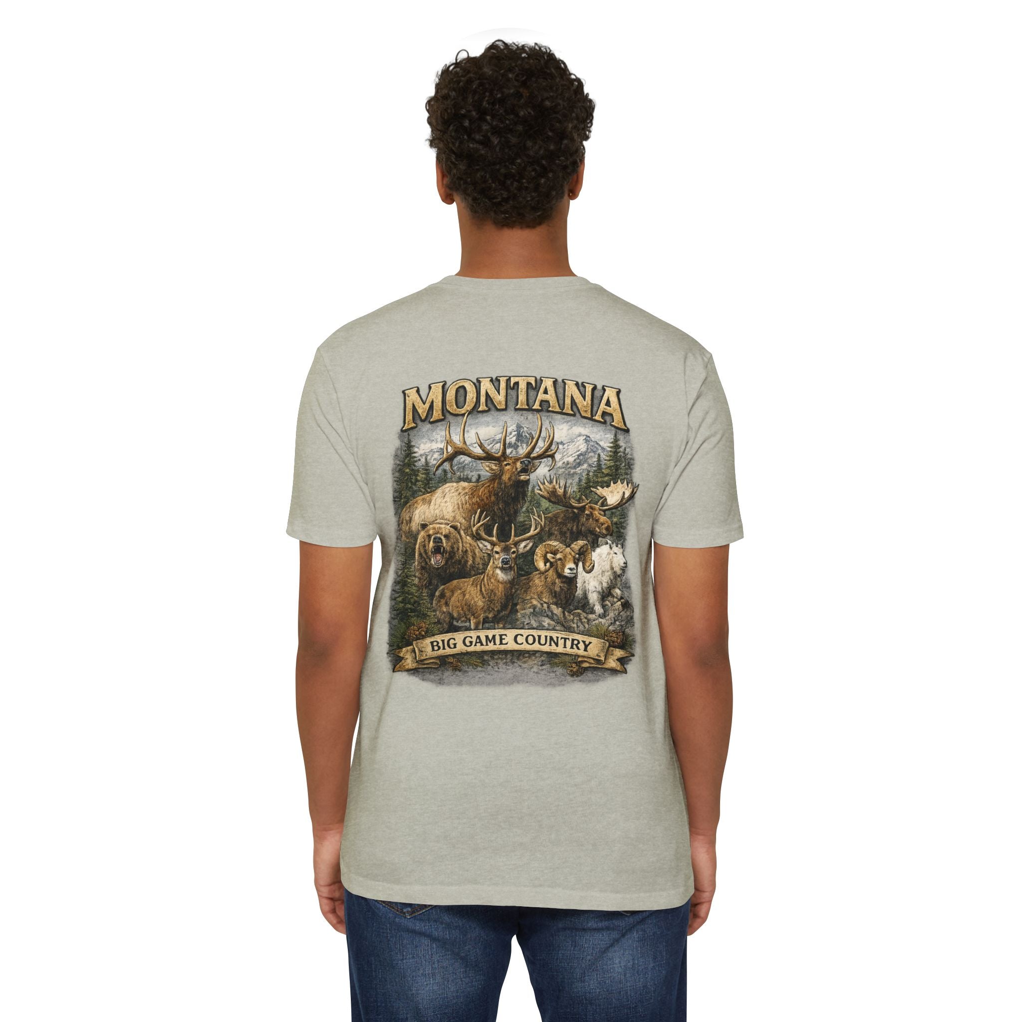 Montana Big Game Country T-Shirt — Wildlife Hunting Graphic Tee