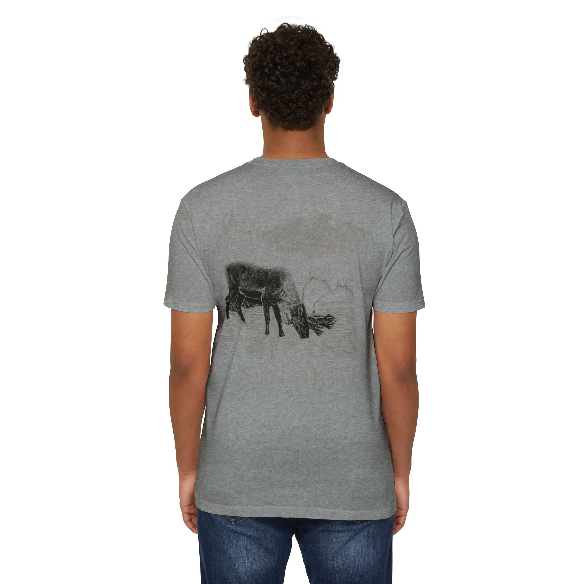 Alaskan Caribou River T-Shirt — Wildlife Scenic Tee