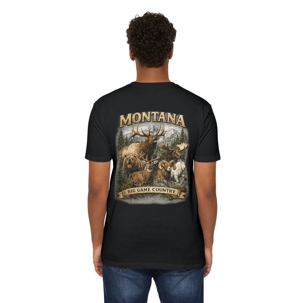 Montana Big Game Country T-Shirt — Wildlife Hunting Graphic Tee