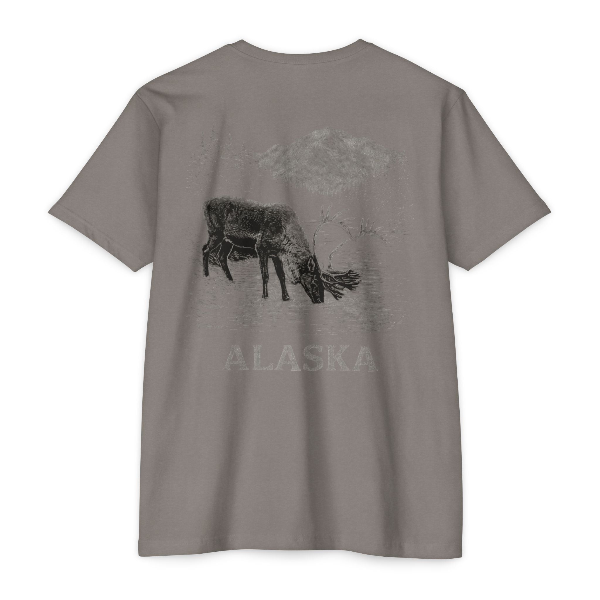Alaskan Caribou River T-Shirt — Wildlife Scenic Tee
