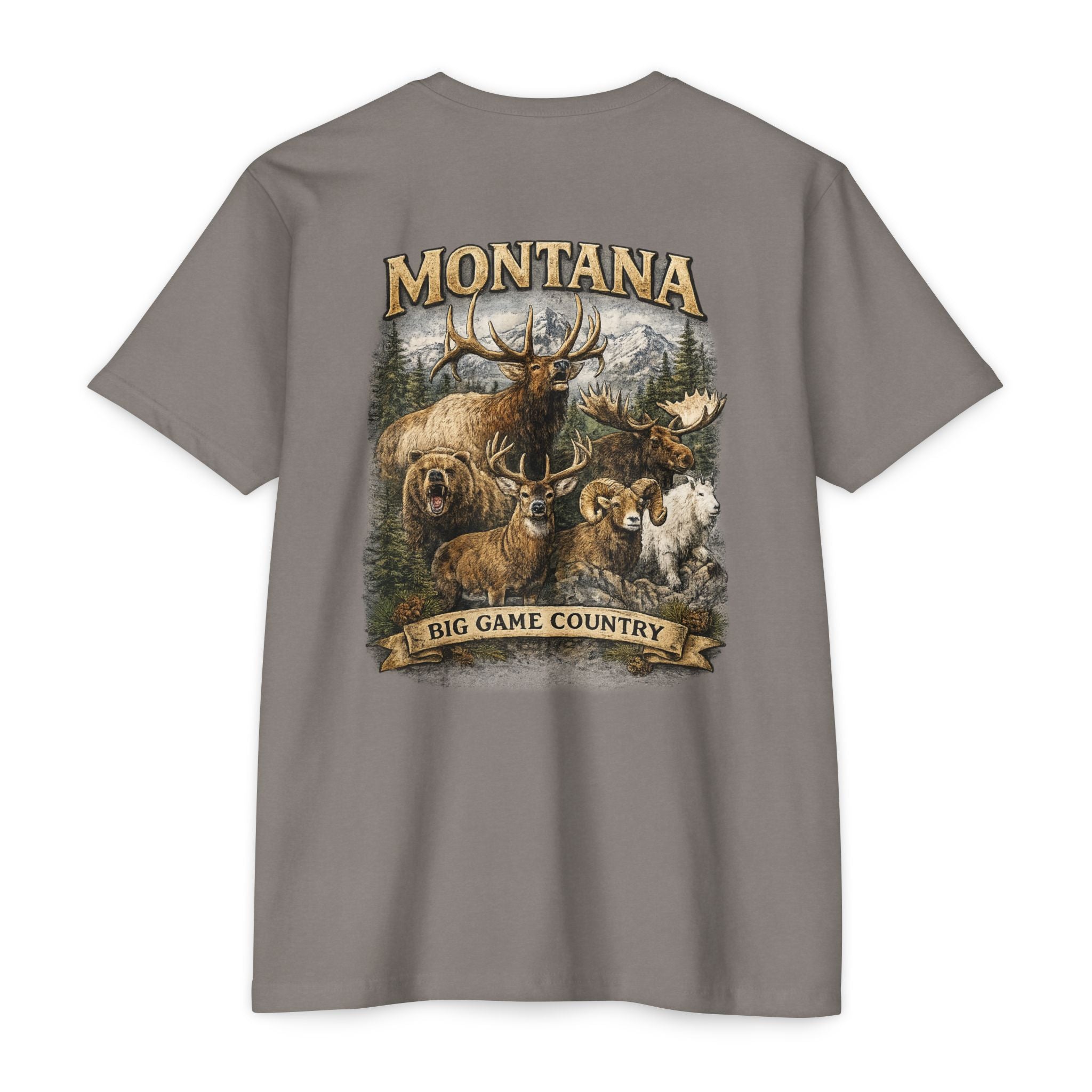 Montana Big Game Country T-Shirt — Wildlife Hunting Graphic Tee