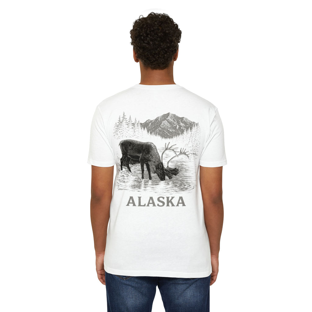 Alaskan Caribou River T-Shirt — Wildlife Scenic Tee