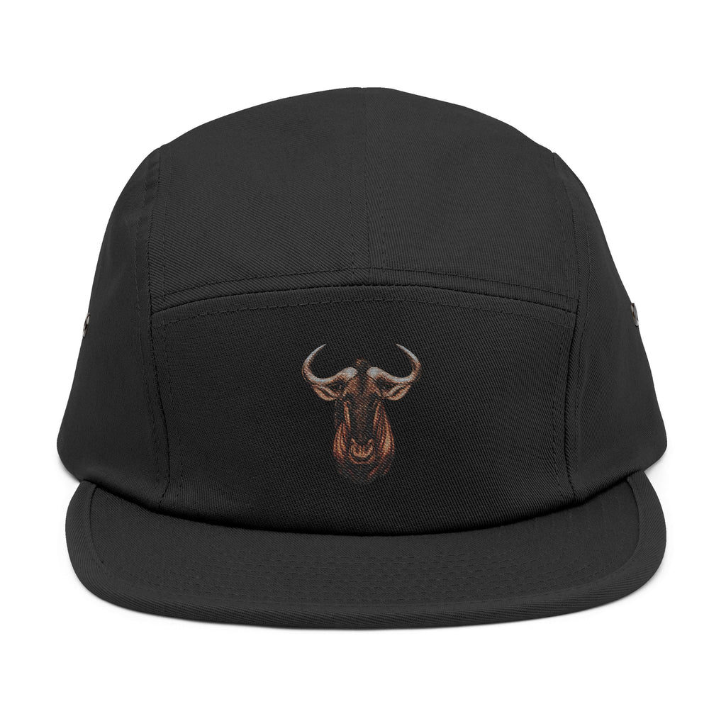 Wildebeest Embroidered 5-Panel Hat — "Embrace the Wilderness"