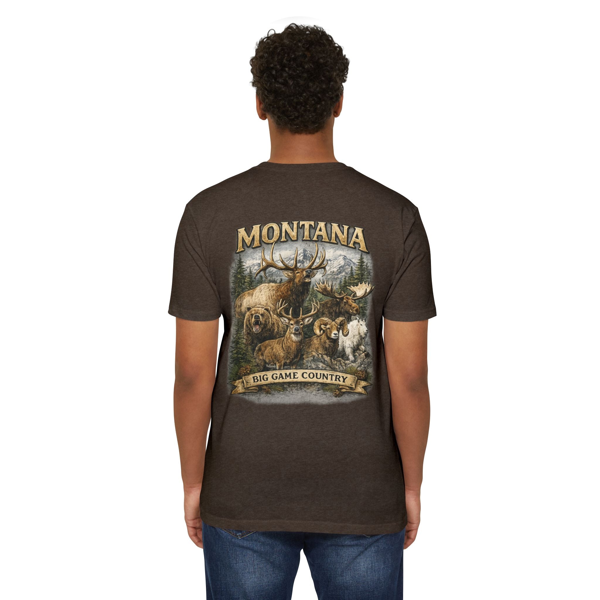 Montana Big Game Country T-Shirt — Wildlife Hunting Graphic Tee