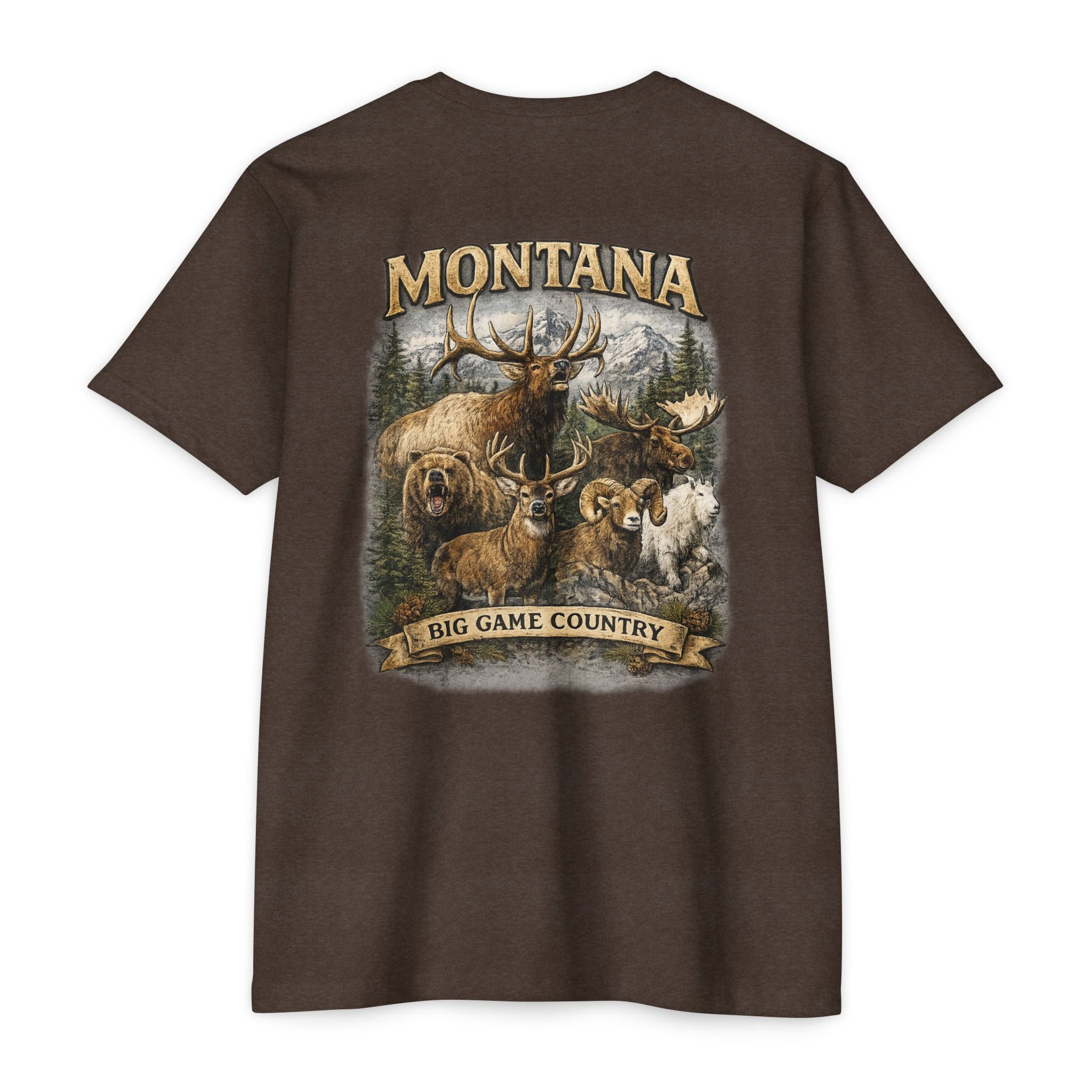 Montana Big Game Country T-Shirt — Wildlife Hunting Graphic Tee