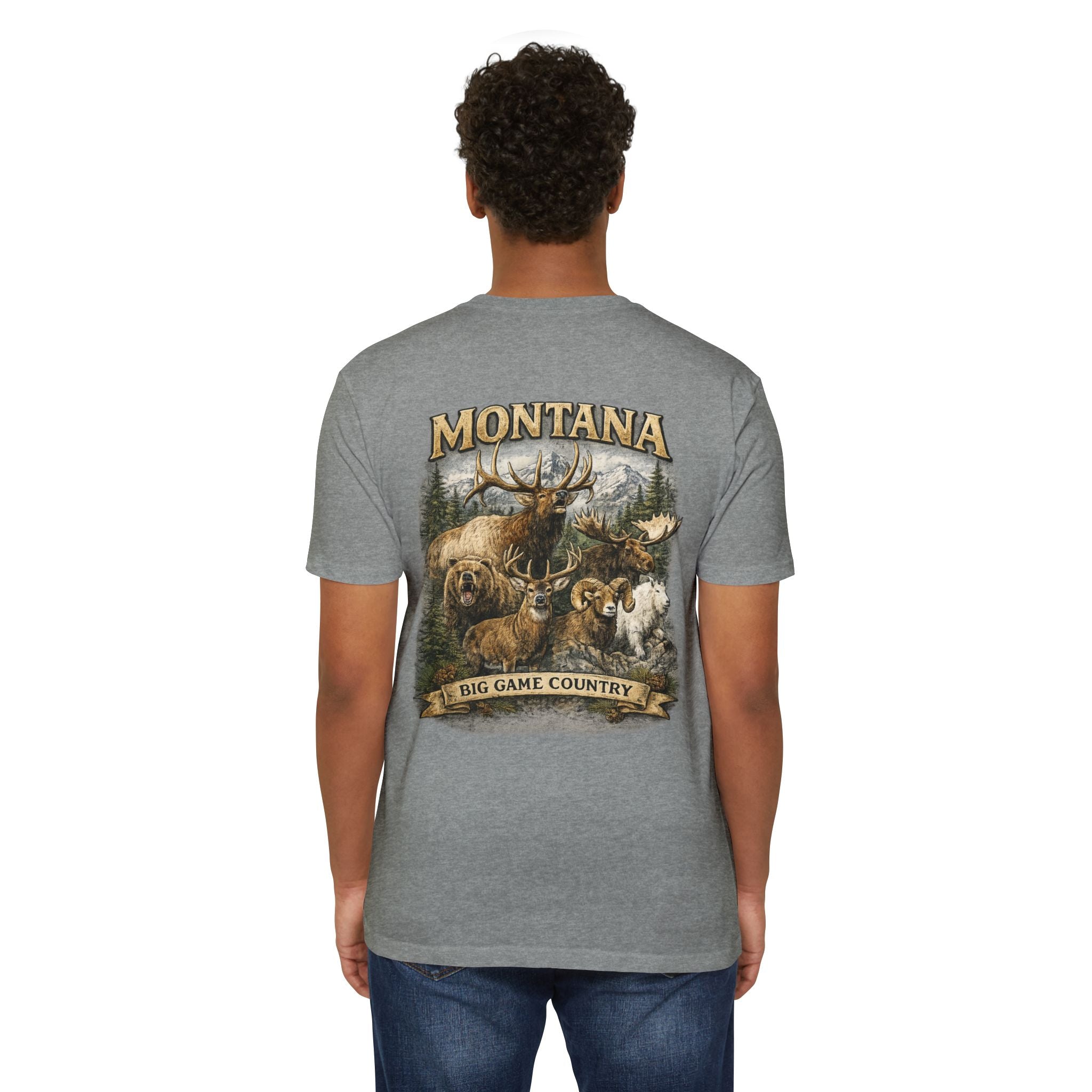 Montana Big Game Country T-Shirt — Wildlife Hunting Graphic Tee