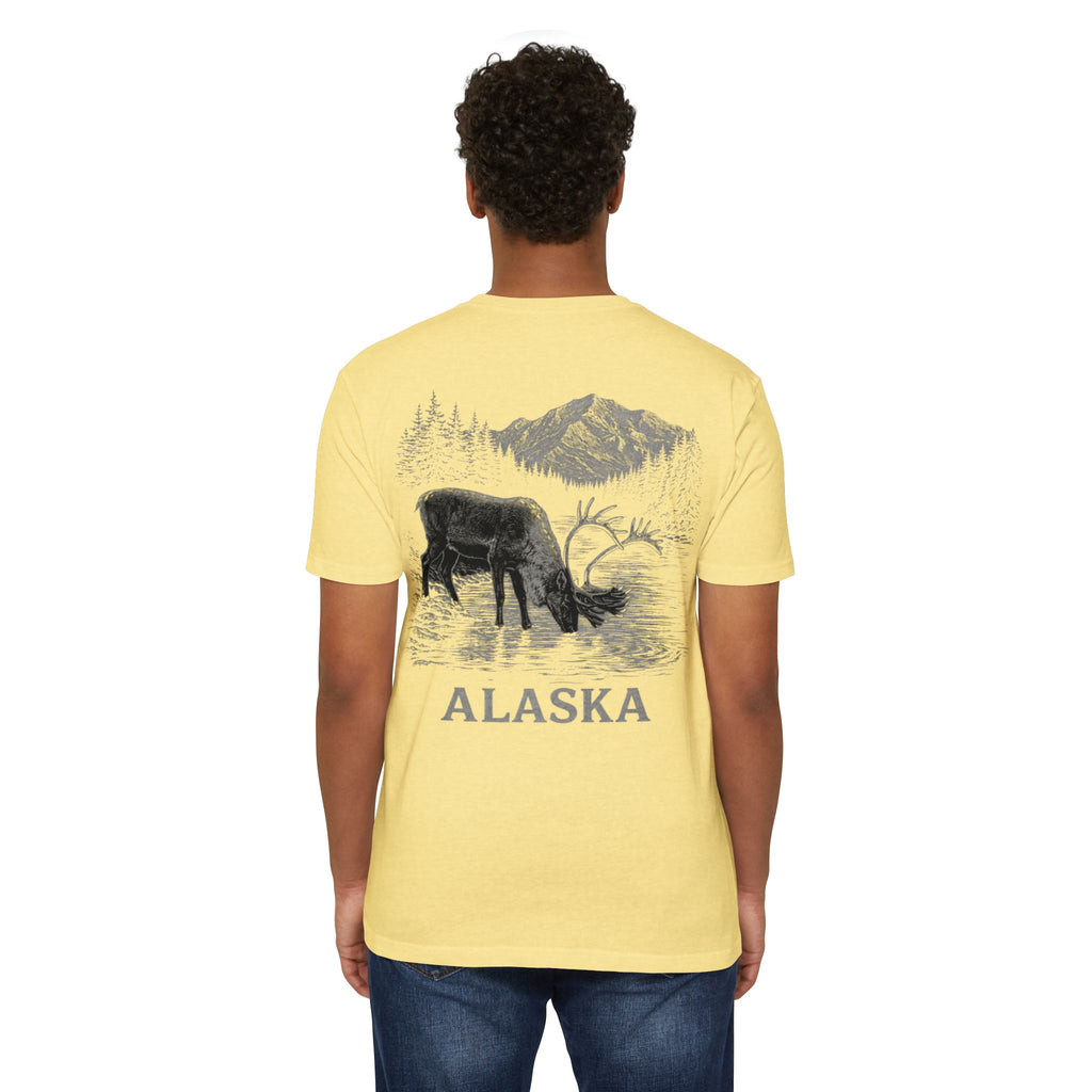 Alaskan Caribou River T-Shirt — Wildlife Scenic Tee
