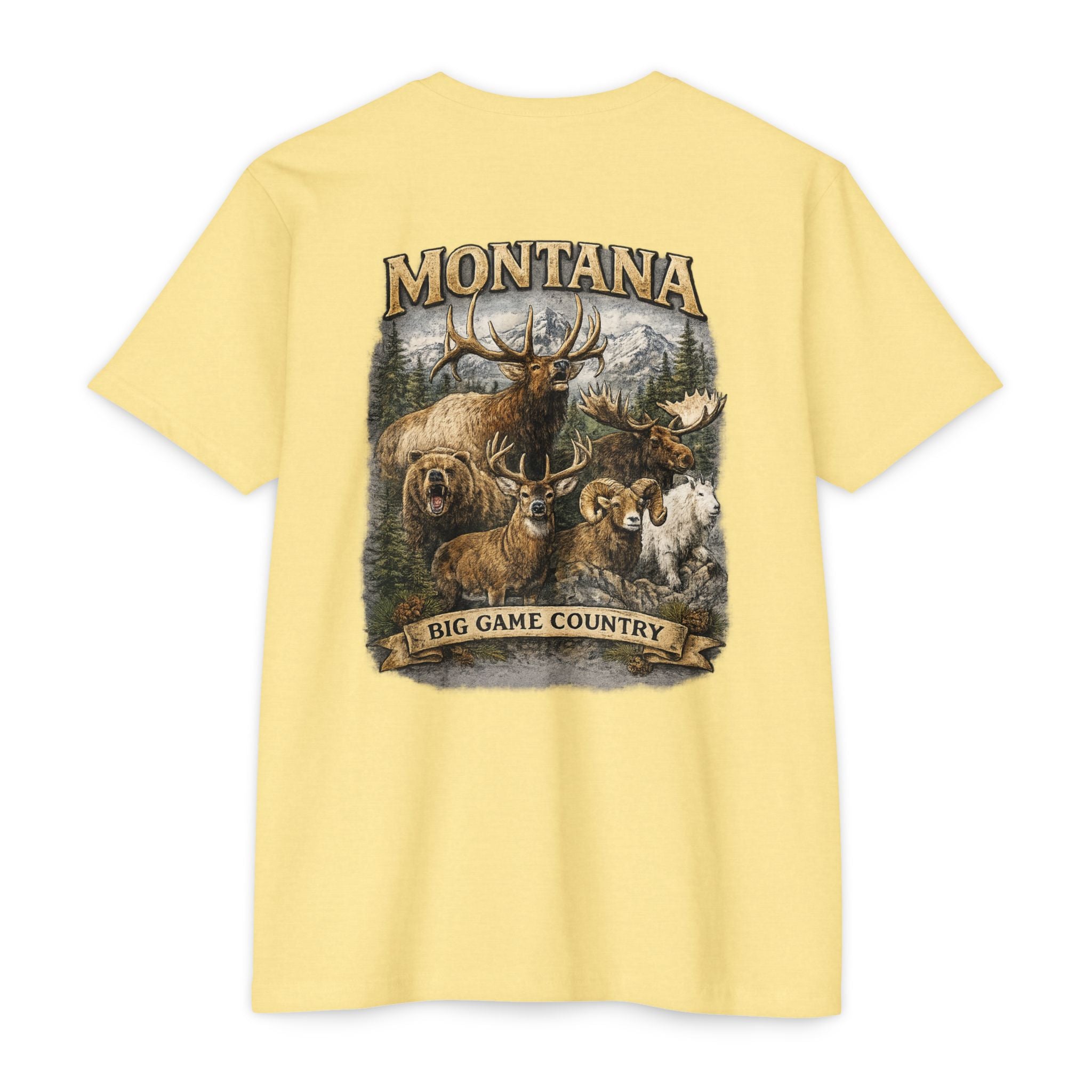 Montana Big Game Country T-Shirt — Wildlife Hunting Graphic Tee