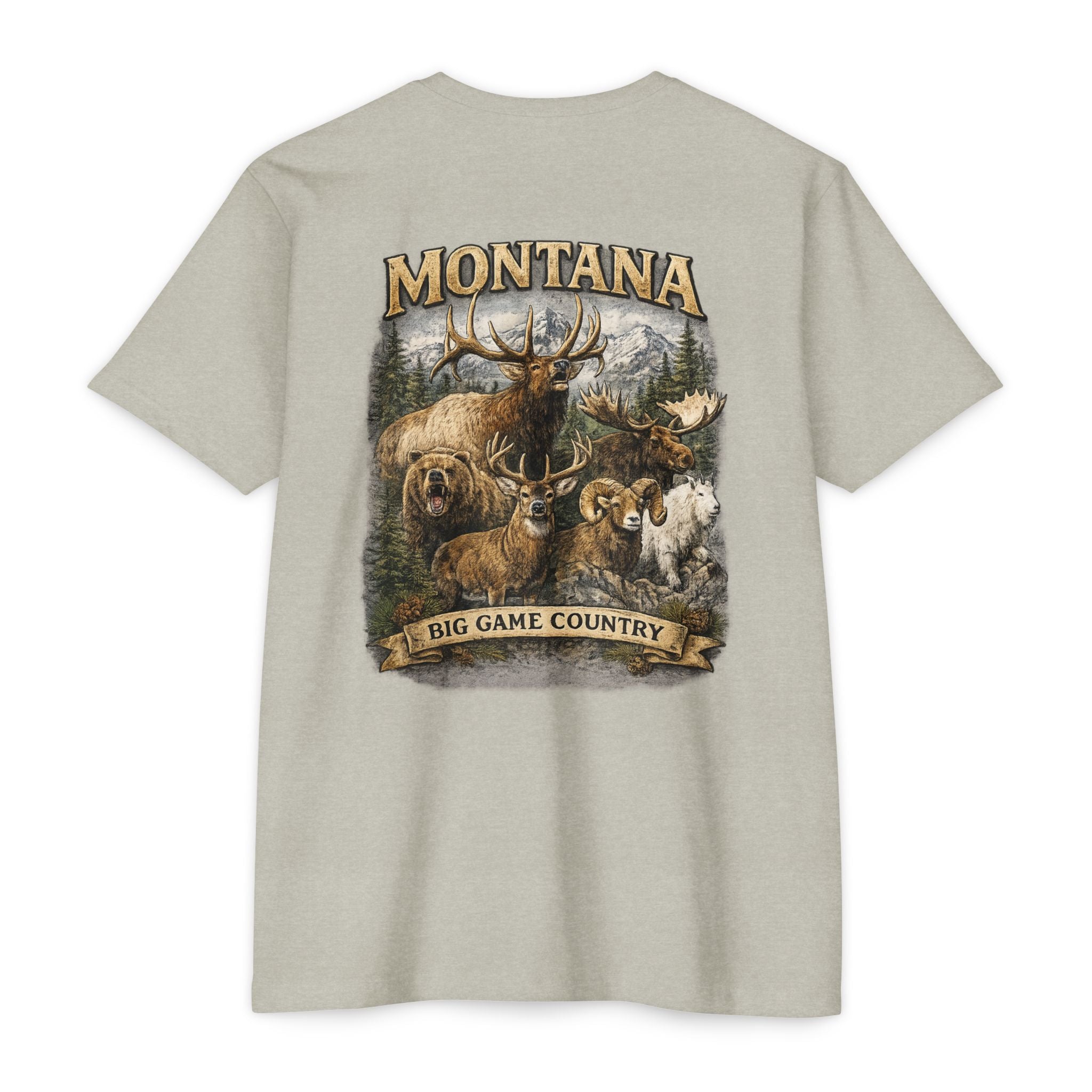 Montana Big Game Country T-Shirt — Wildlife Hunting Graphic Tee