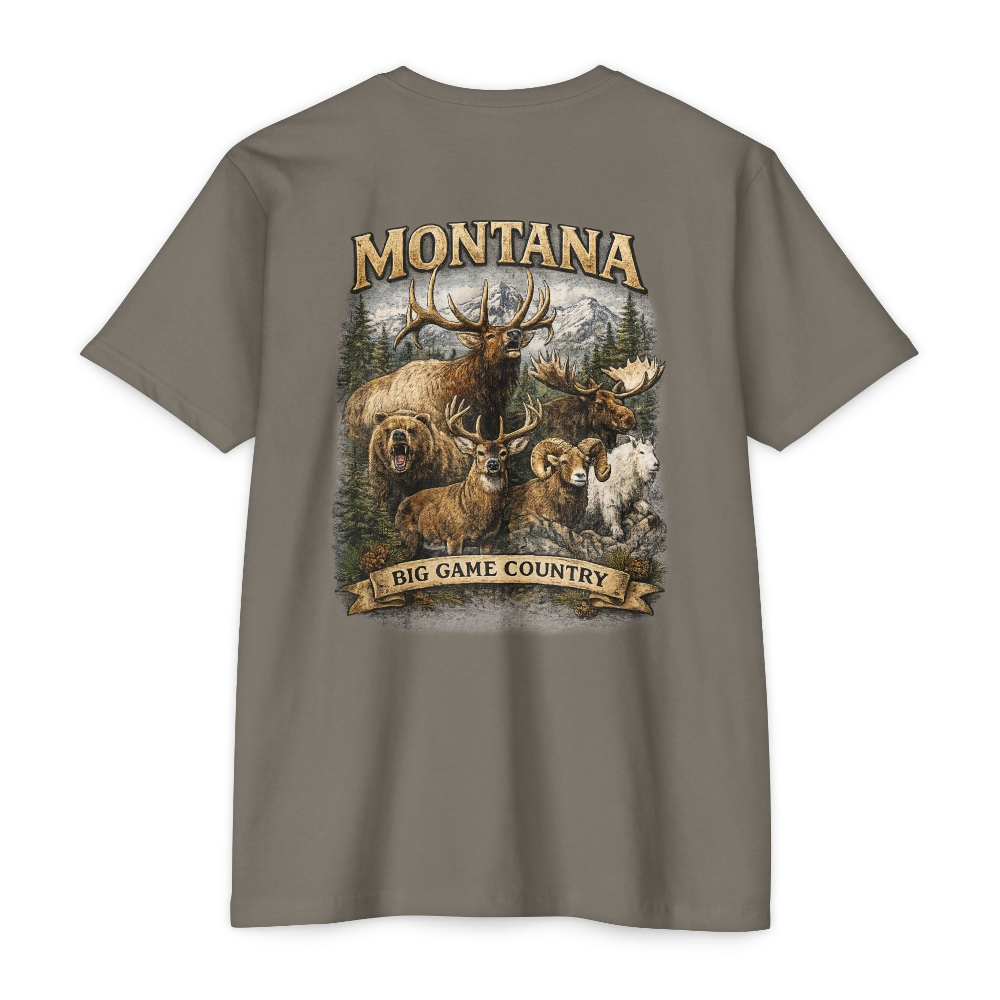 Montana Big Game Country T-Shirt — Wildlife Hunting Graphic Tee