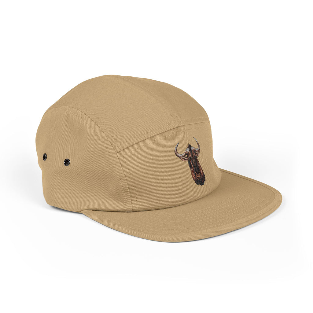 Wildebeest Embroidered 5-Panel Hat — "Embrace the Wilderness"