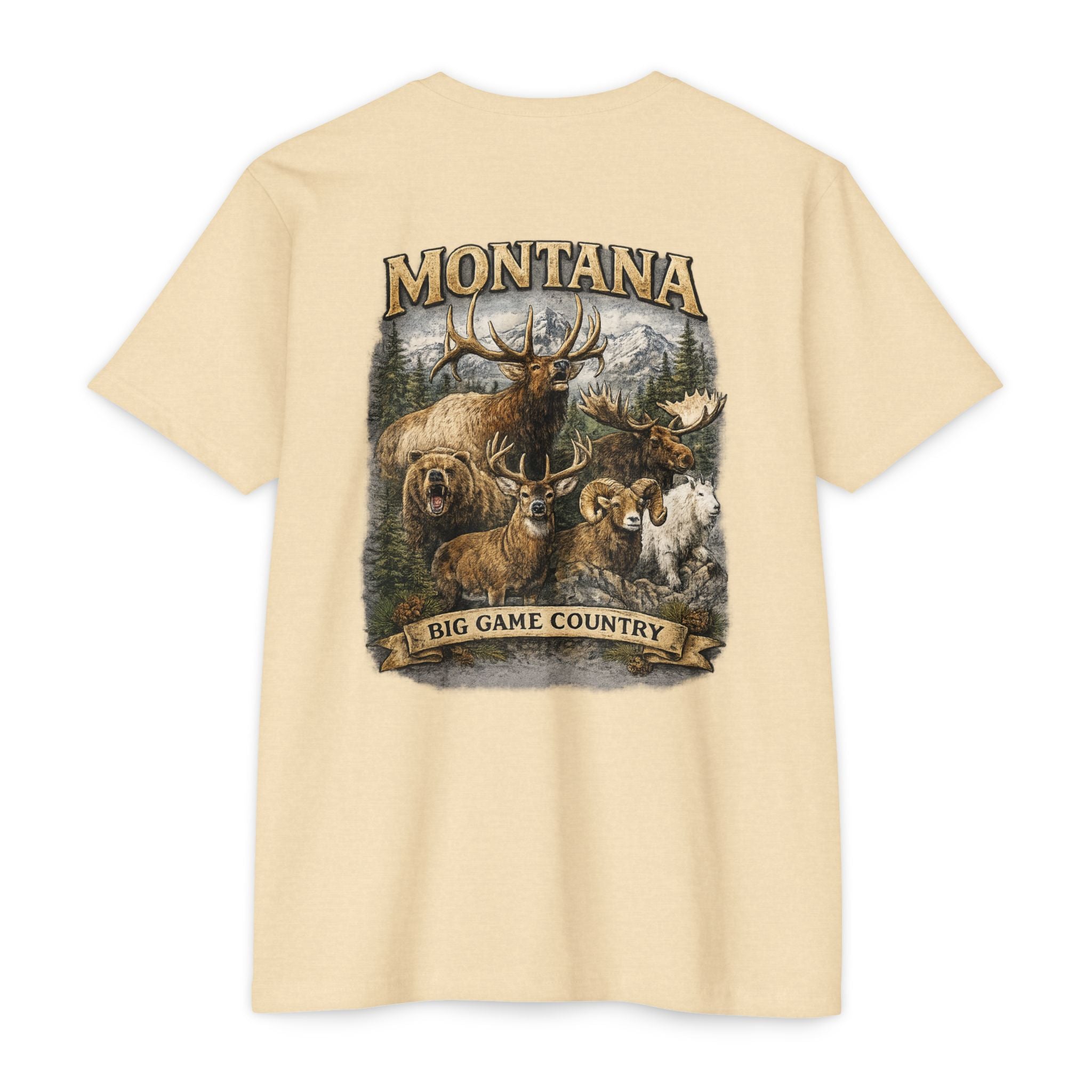 Montana Big Game Country T-Shirt — Wildlife Hunting Graphic Tee