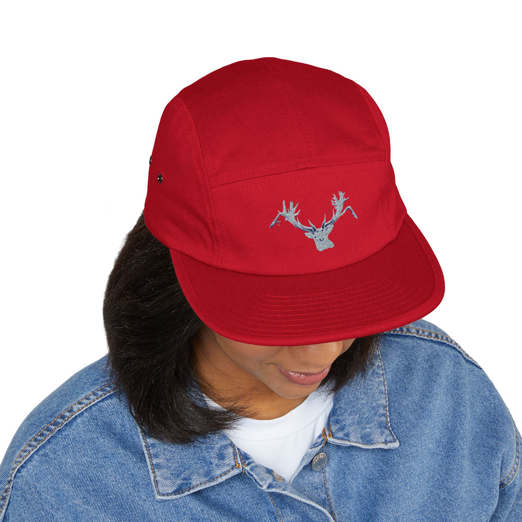 New Zealand Red Stag Embroidered 5-Panel Cap