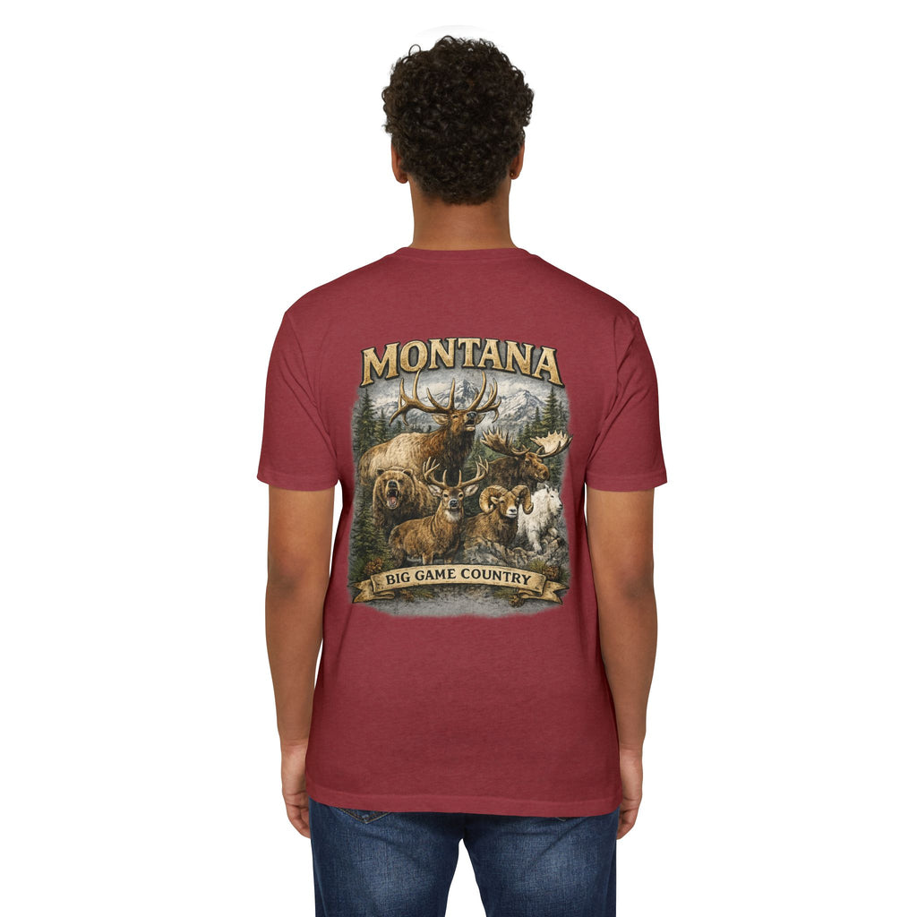 Montana Big Game Country T-Shirt — Wildlife Hunting Graphic Tee
