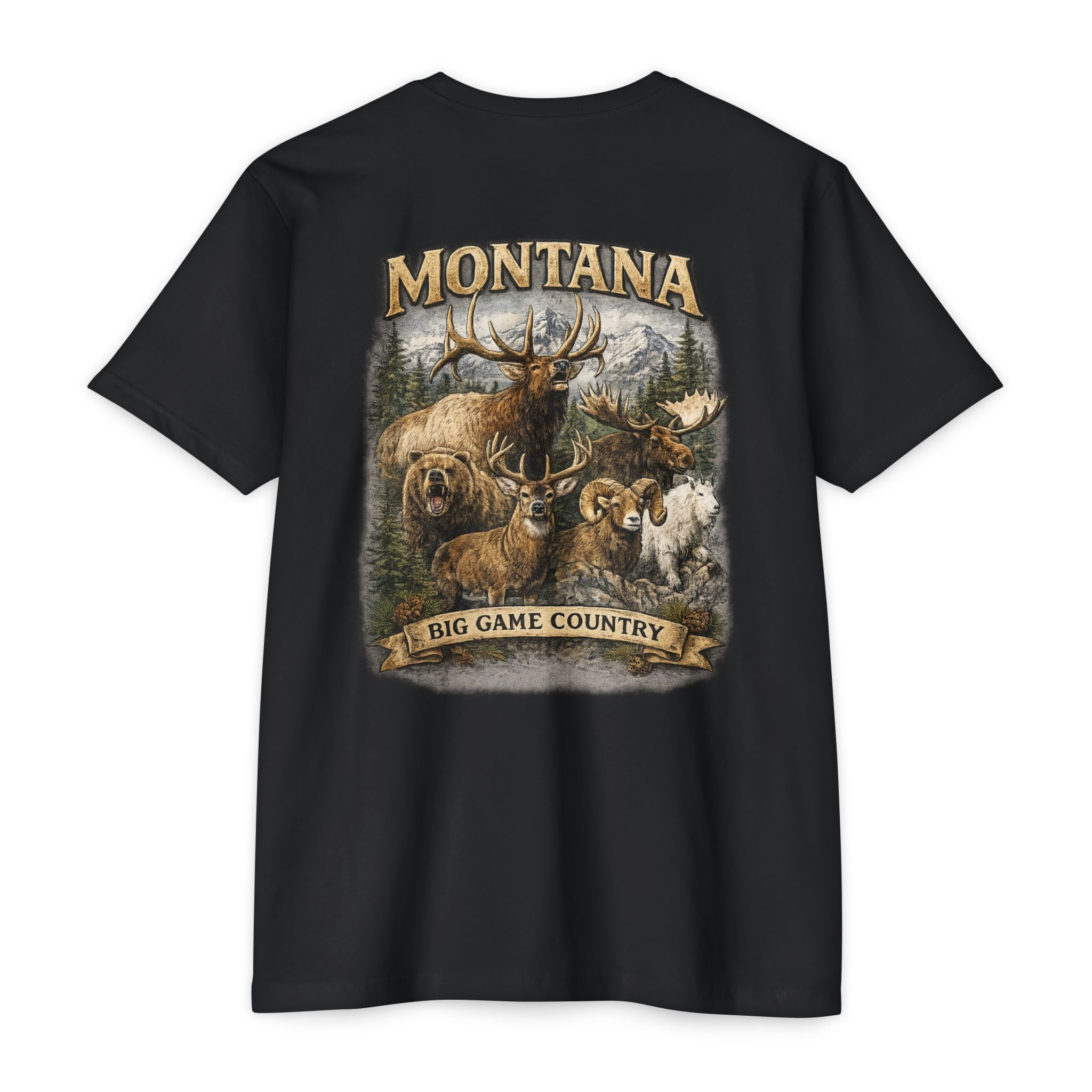 Montana Big Game Country T-Shirt — Wildlife Hunting Graphic Tee